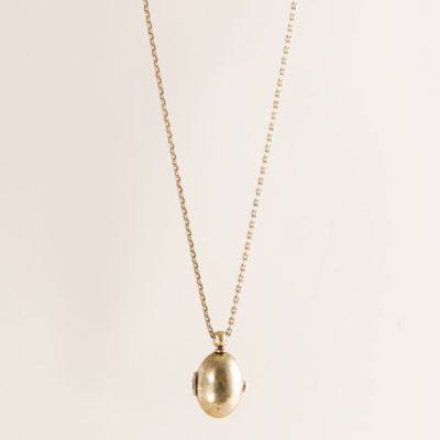 Oval heirloom locket necklace   sale   Womens jewelry   J.Crew