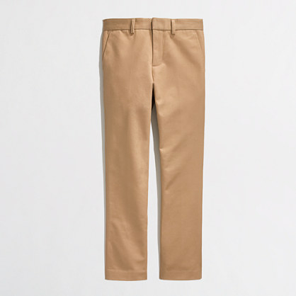 Factory boys' Thompson suit pant in chino : Pants | J.Crew Factory