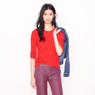 Collection cashmere cable sweater   cables   Womens sweaters   J.Crew