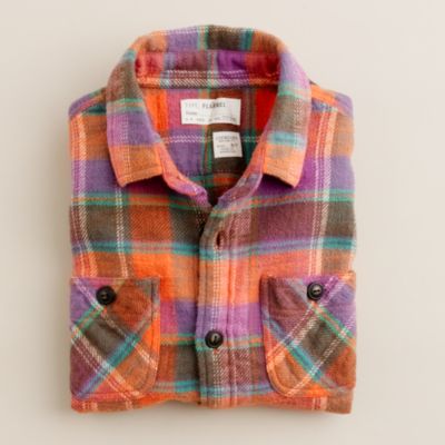   flannel shirt in Cabbot plaid   flannel shirts   Boys shirts   J.Crew