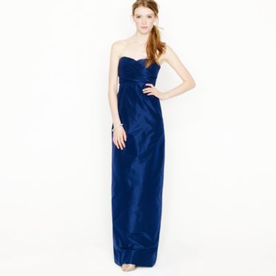 Arabelle long dress in silk taffeta   maxi   Womens dresses   J.Crew