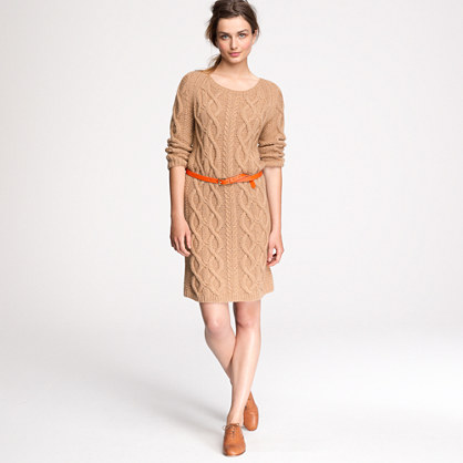 Cable knit sweater dress   j.crew collection   Womens dresses   J 