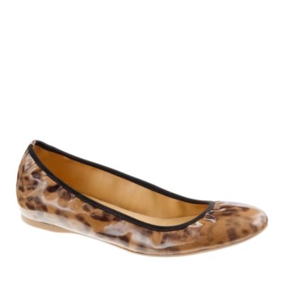 Crew Lula Leopard Ballet Flats Size 7