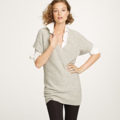 Cashmere short sleeve V neck sweater   j.crew cashmere   Womens 