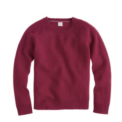 Hthr Burgundy Boys lambswool sweater   wool   Boys sweaters   J.Crew