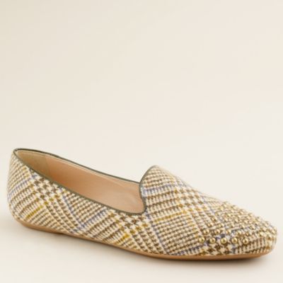 Darby studded tweed loafers   loafers   Womens shoes   J.Crew
