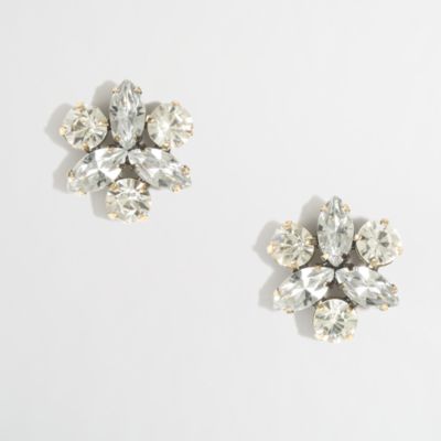 Factory crystal petal stud earrings   Earrings   FactoryWomens 