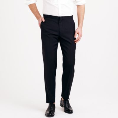   tuxedo pant in Italian wool   black tie   Mens suiting   J.Crew