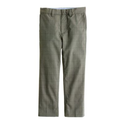 Boys Bowery slim in glen plaid   bowery   Boys pants & shorts   J 