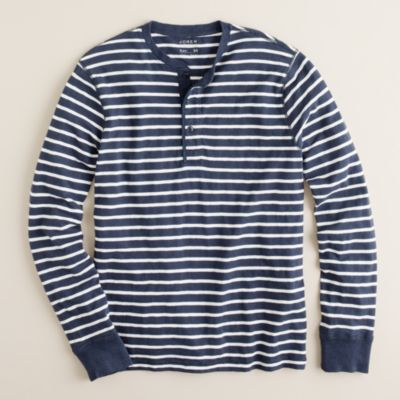 Stripe jersey henley   tees, polos & fleece   Mens Men_Shop_By 