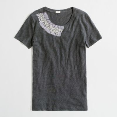 Factory crystal corsage tee   short sleeve tees   FactoryWomens Knits 