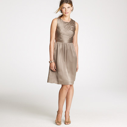 Marguerite dress in silk charmeuse   solid   Womens dresses   J.Crew