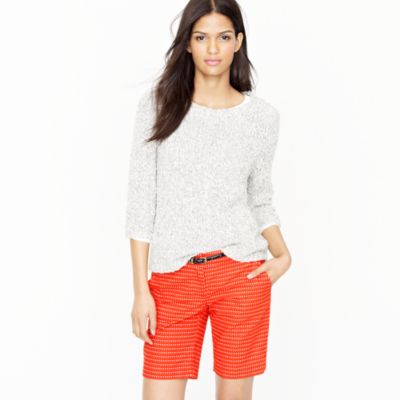 Bermuda short in pebble dot   novelty   Womens shorts   J.Crew