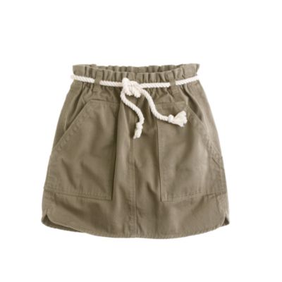 Girls chino skirt   solids   Girls skirts   J.Crew