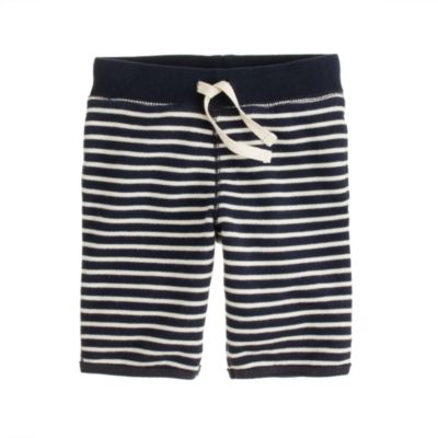 Boys pull on long terry short in nautical stripe   pull on   Boys 