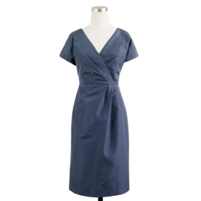 Lexa dress in silk taffeta   solid   Womens dresses   J.Crew