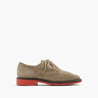 Kids' suede bucks with contrast sole