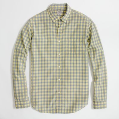 Factory lightweight shirt in large tattersall : lightweight washed | J ...