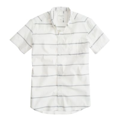 lightweight short sleeve shirt in sea stripe $ 64 50