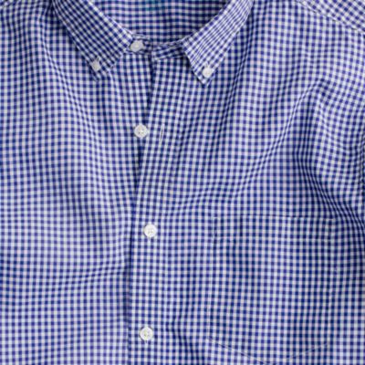 Slim Secret Wash lightweight shirt in Gabel gingham   slim shirt shop 