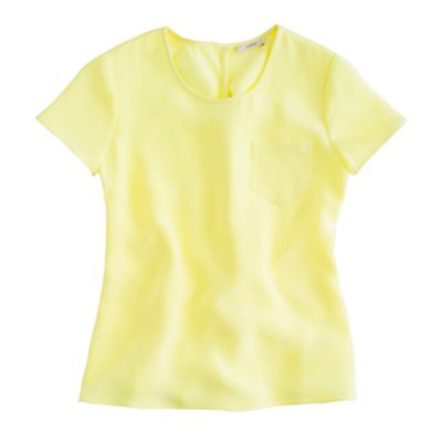 Collection silk crepe tee   blouses   Womens shirts & tops   J.Crew