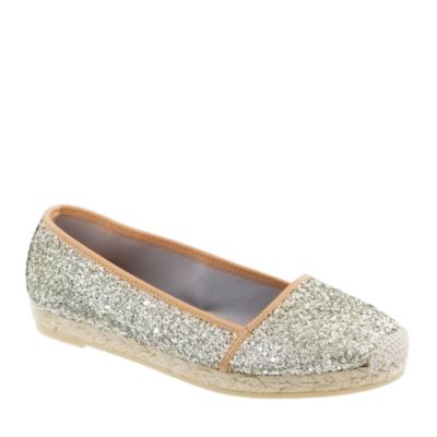 Emmeline glitter espadrilles   flats   Womens shoes   J.Crew