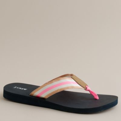 Classic grosgrain flip flops   flip flops   Womens shoes   J.Crew