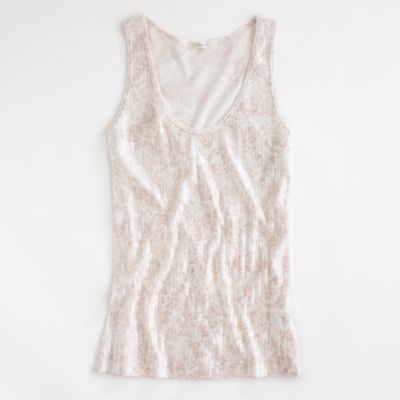 Factory printed sequin tank   tanks & camis   FactoryWomens Knits 