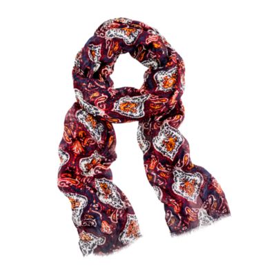 Modal® silk fish print scarf $59.50