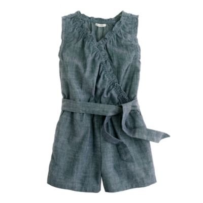 Girls chambray romper