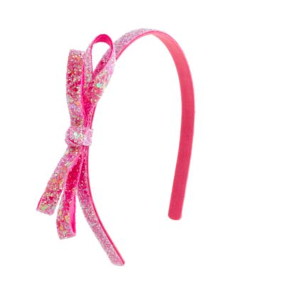 Girls' glitter headband with bow : hair accessories | J.Crew
