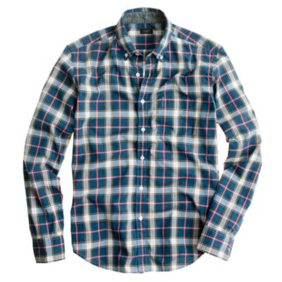 Tartan shirt in burnished spruce   Tartan Shirts   Mens shirts   J 