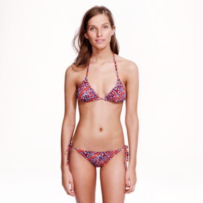 Red paisley string top
