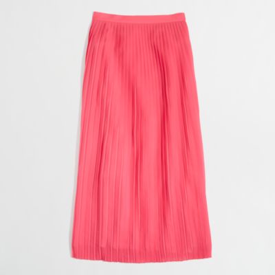 Factory pleated maxiskirt