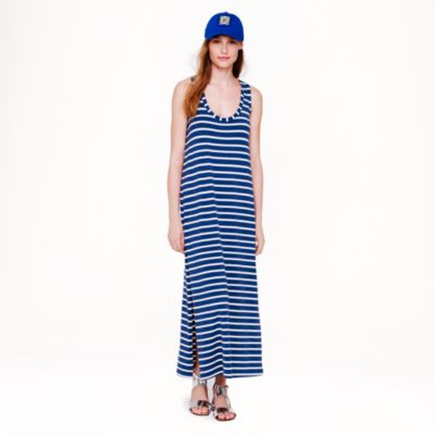 Maxi tank dress in stripe