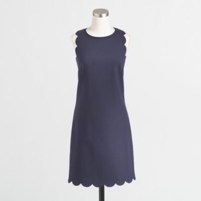 Factory scalloped shift dress