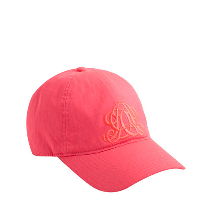 Embroidered emblem baseball cap in tonal