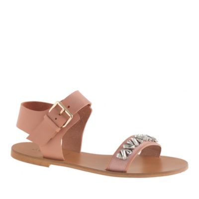 Ankle-strap jeweled sandals : sandals | J.Crew