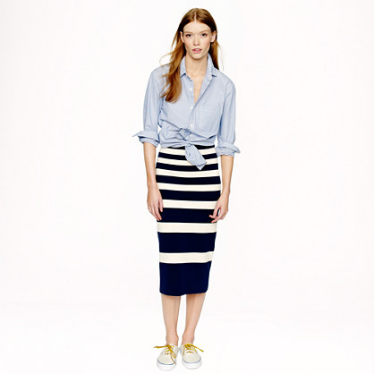 Collection stripe skirt