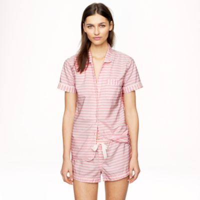 Short-sleeve sleep set in stripe