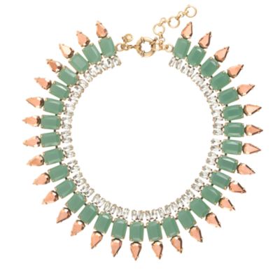 Mint spike necklace