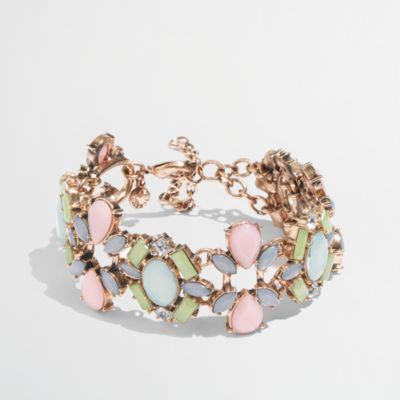 Factory pastel cluster bracelet