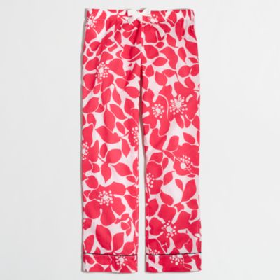 Factory cropped pajama pant in floral