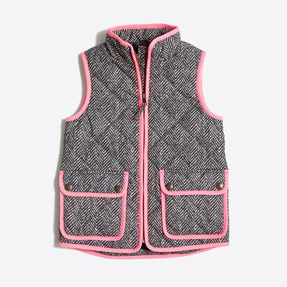 Factory kids' printed puffer vest
