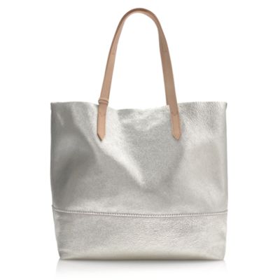 Downing tote in metallic leather : totes | J.Crew