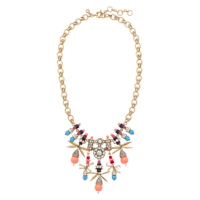 Jeweled color burst necklace