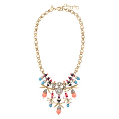 Jeweled color burst necklace