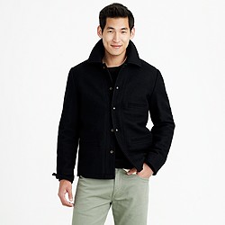 Skiff jacket with sherpa lining