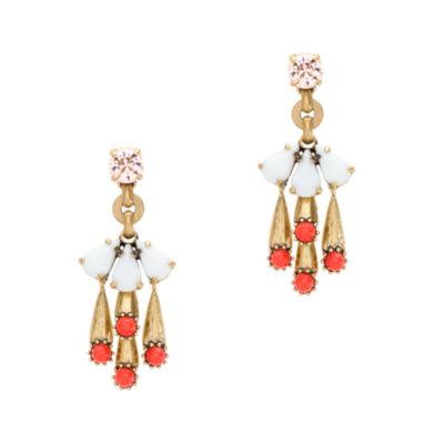 Color cascade earrings