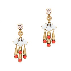 Color cascade earrings